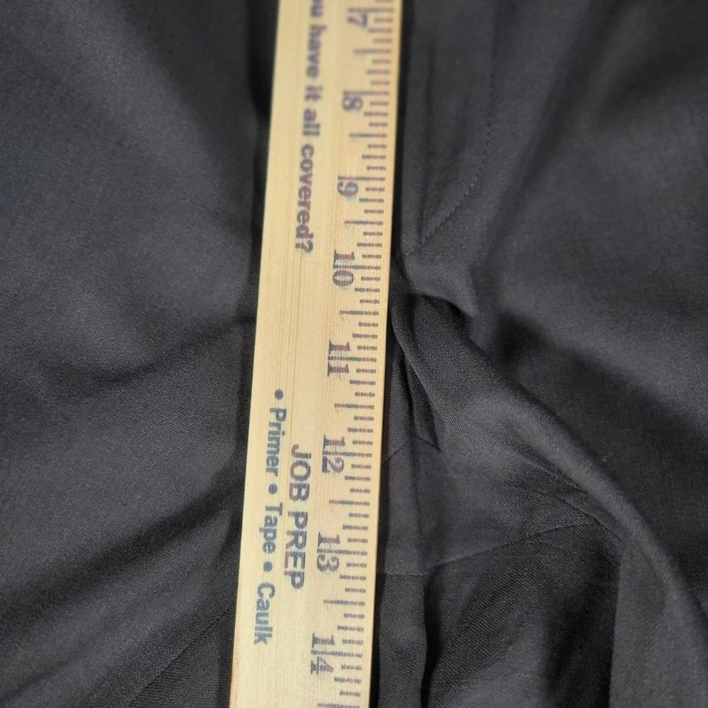 Ralph Lauren Dress Pants Mens Size 36x31 Black Pleated Straight Leg Trousers